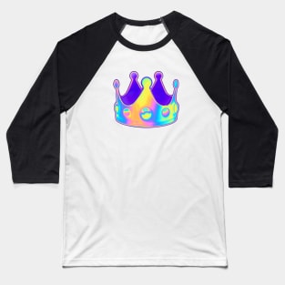 Holographic Crown Baseball T-Shirt